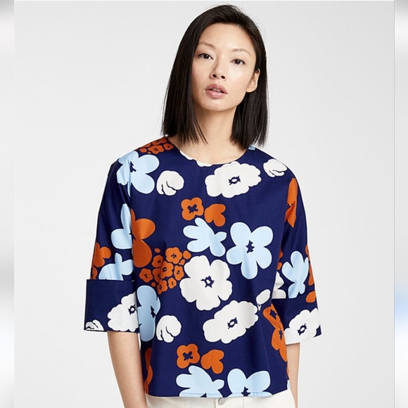 Marimekko Tops - NWT Anthropologie Marimekko Floral Blouse - Size S
